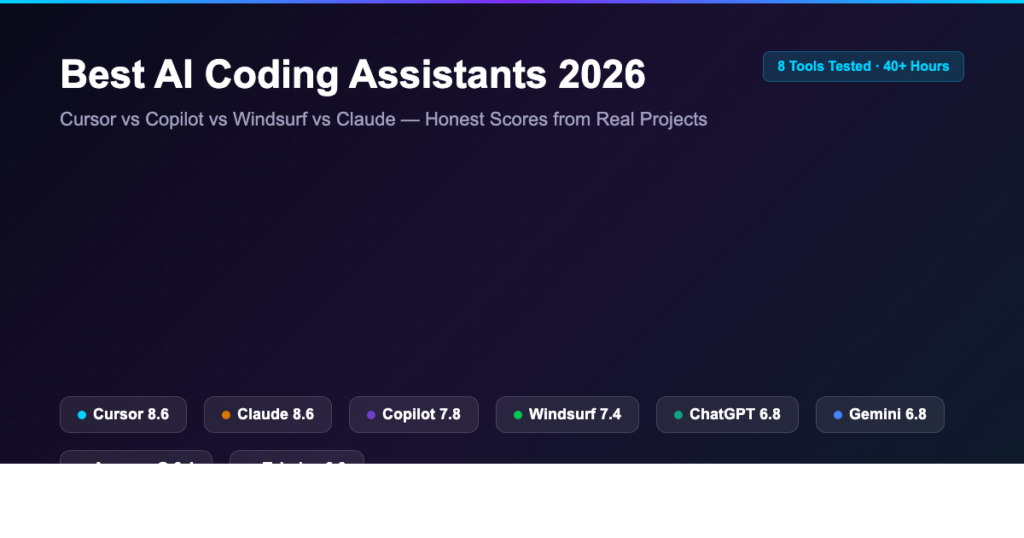Featured: Best AI Coding Assistants 2026