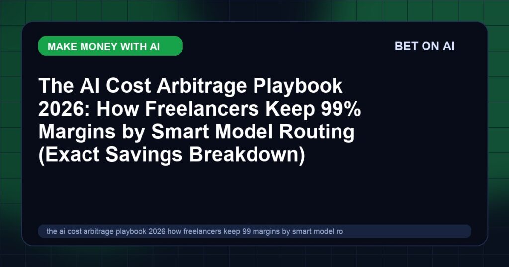 the-ai-cost-arbitrage-playbook-2026-how-freelancers-keep-99-margins-by-smart-model-routing-exact-savings-breakdown