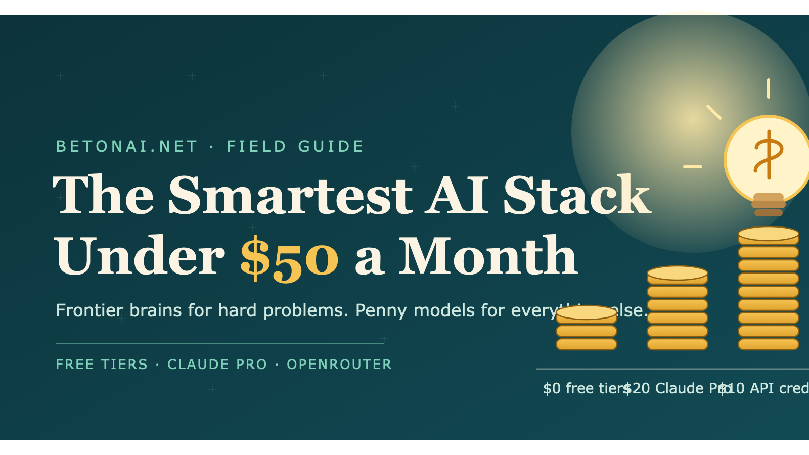 The Smartest AI Stack Under $50 a Month