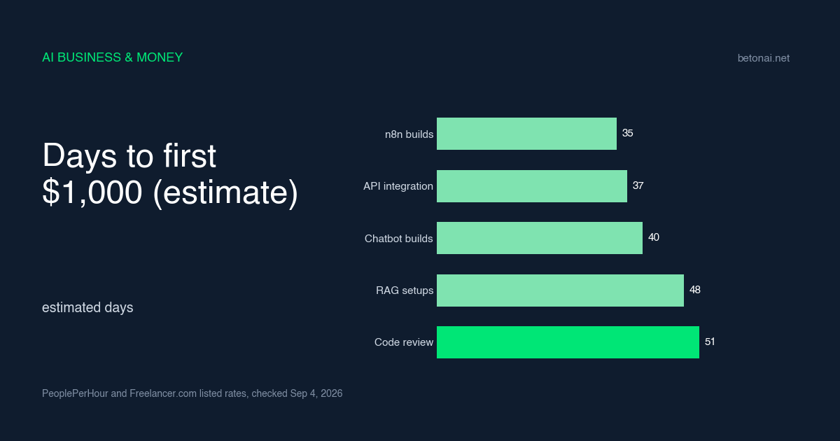 ai-coding-side-hustles-2026-ranked-by-days-to-first-1000